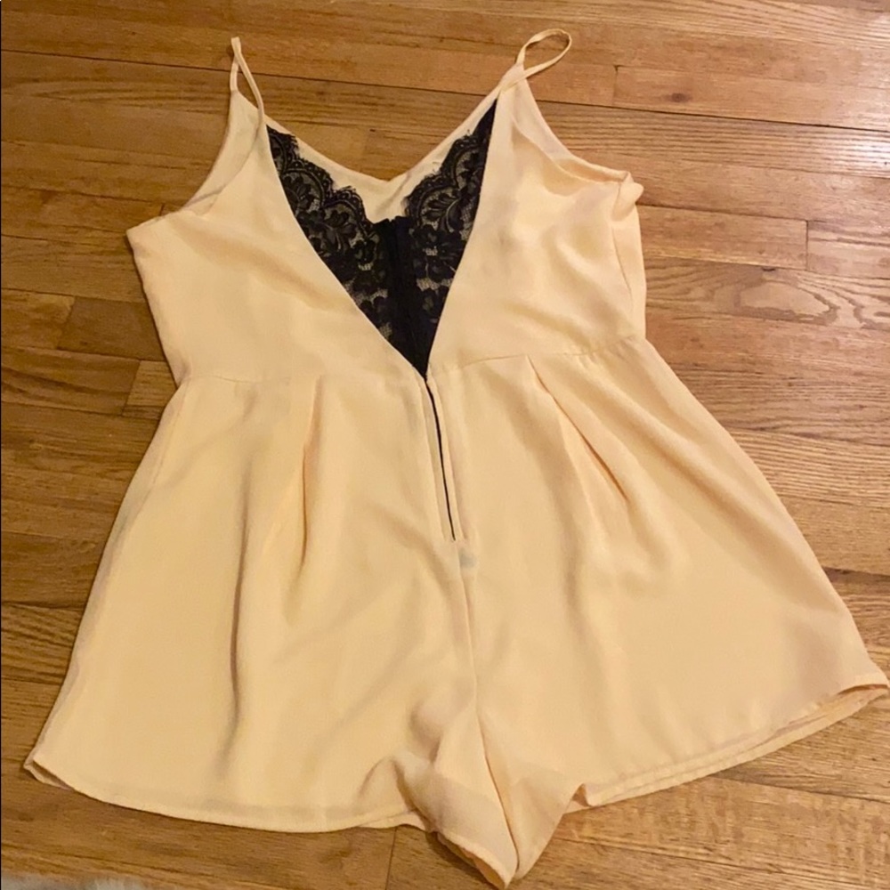 Lace Front Romper